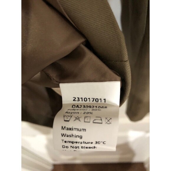 Commense Women's Business Casual Blazer Two Button Long Sleeve Camel XL NWT - Picture 8 of 9